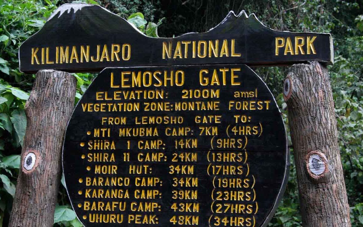 Lemosho gate