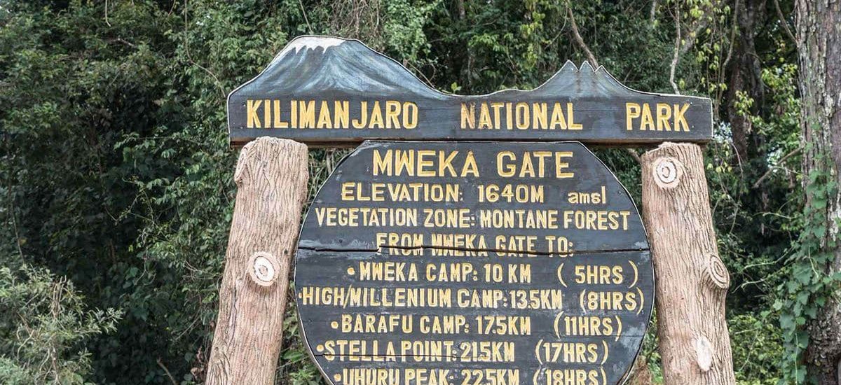 Mweka Gate 1